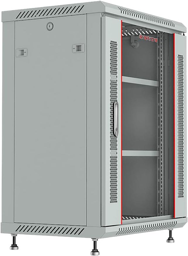 15U Wall Mount Server Rack Cabinet – 19" Network Rack Enclosure, PDU & Shelf - Image 3