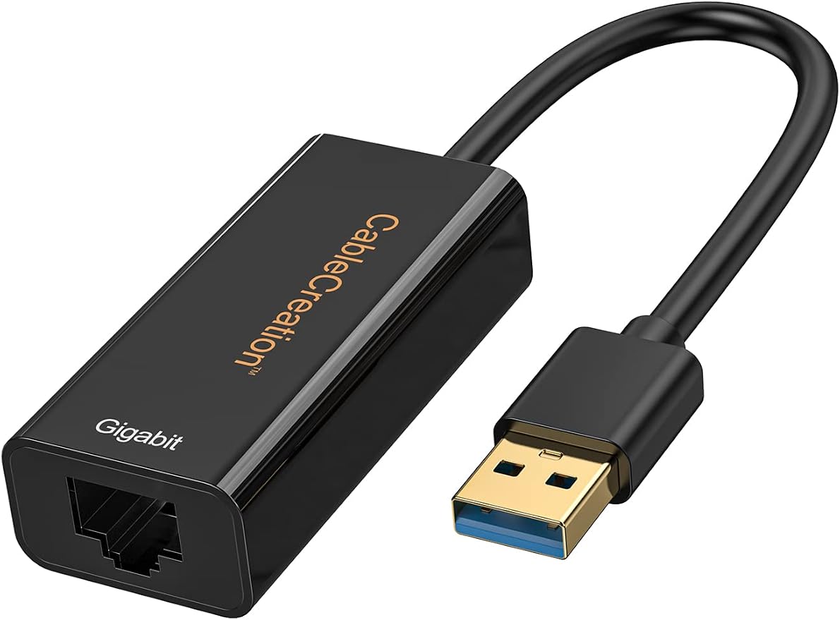 USB to Ethernet Adapter, CableCreation USB 3.0 to 10/100/1000 Gigabit Wired LAN by CableCreation