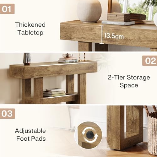 Tribesigns 41.34" Farmhouse Console Table, Sofa Table Behind The Couch - Image 5