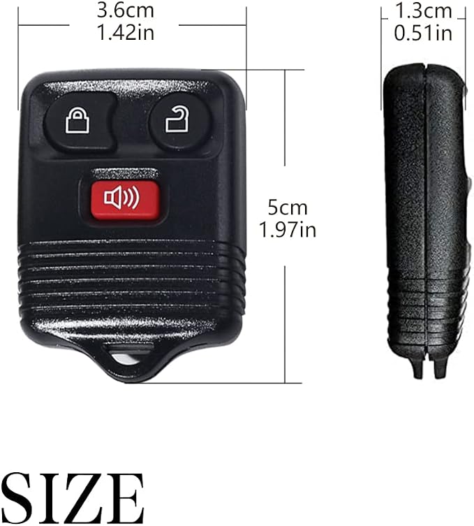 2 Replacement Keyless Entry Remote Control Key Fob Clicker Transmitter，fits Ford - Image 4