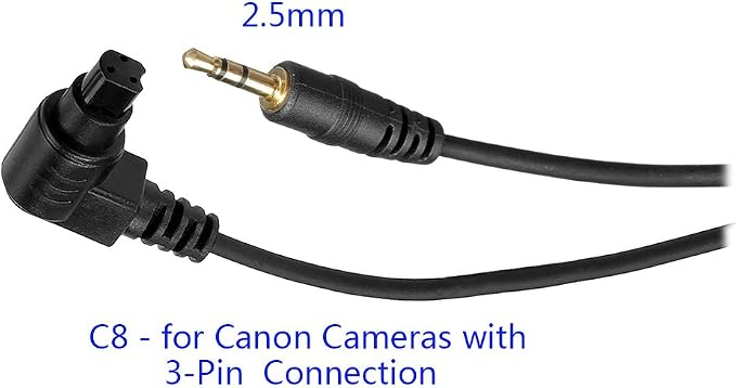 PHOLSY 2.5mm C8 Off-Camera Remote Cable Compatible - Image 2
