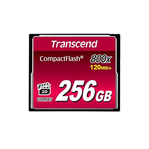 Transcend 256GB CompactFlash Memory Card 800x by Transcend
