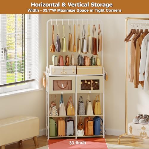 Transparent Purse Organizer for Closet, Handbag Storage Rack - Image 5