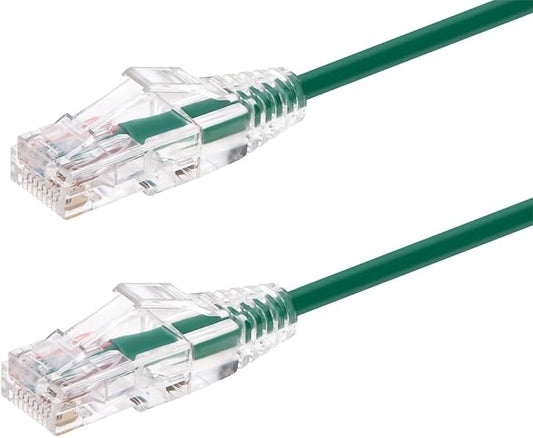 Monoprice Cat6 7ft Green Component Level Patch Cable UTP 28AWG 550MHz Pure Bare by Monoprice