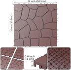 Patio Deck Tiles, Interlocking Deck Tiles, Stone Texture PP Outdoor Floor Tiles - Image 3