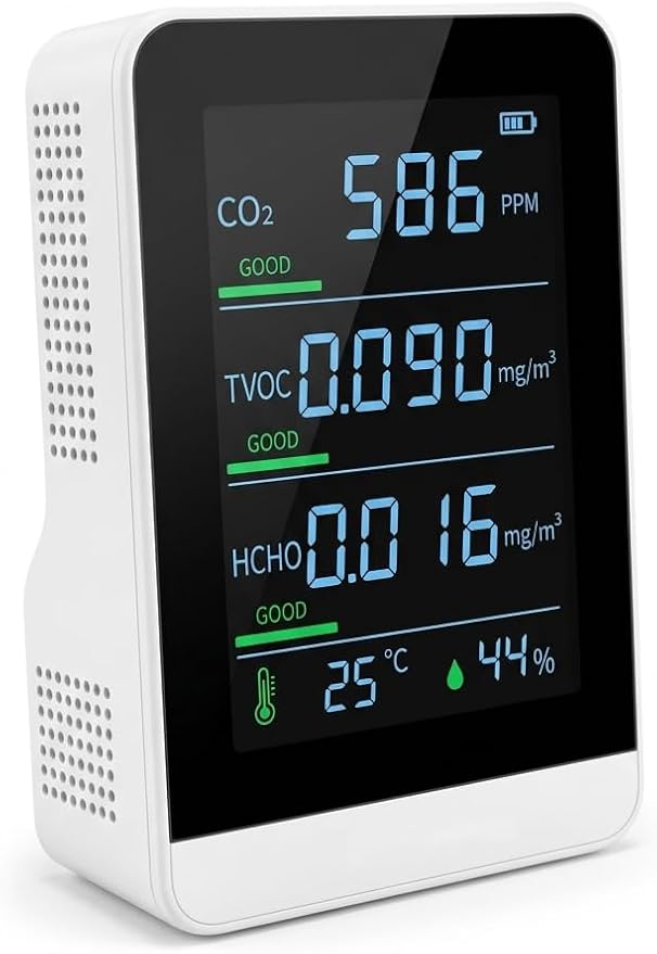 5-in-1 Indoor Air Quality Monitor, Professional CO2 Detector & Formaldehyde by Unknown