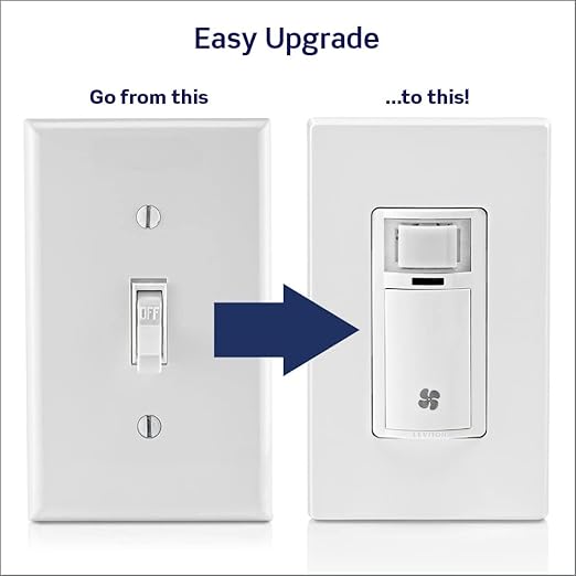 Leviton Humidity Sensor Switch for Bathroom Exhaust Fan, Automate Ventilation - Image 6