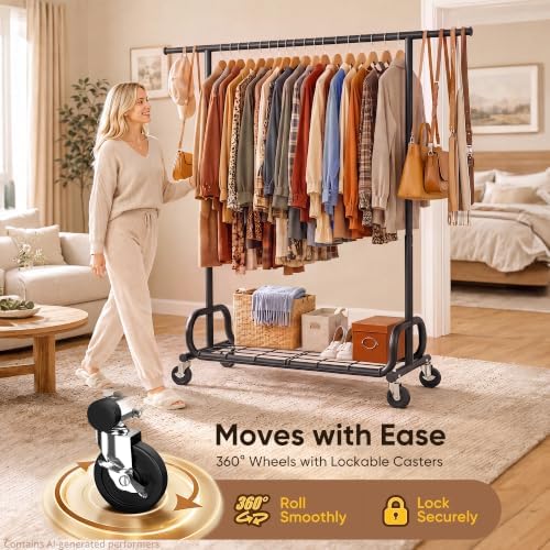 HOKEEPER Clothes Rack 450LBS Adjustable Garment Rack - Image 3