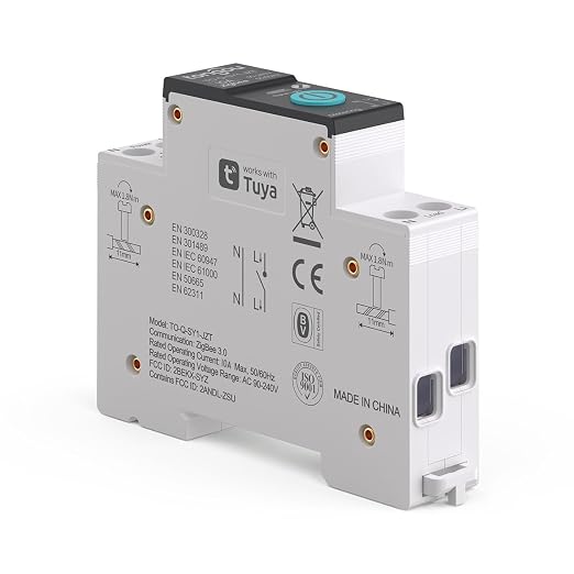 TONGOU ZigBee DIY Smart Switch 10A| DIN Rail Switch| 1P+N 90-240VAC| Real-time - Image 8