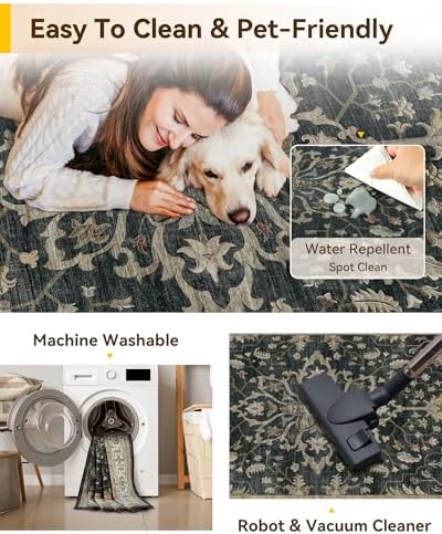 RELEANY Washable Area Rug - Image 3