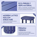 LZRS 2-Tier Patio Side Table, Heavy Duty HDPE Outdoor End Table - Image 5