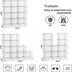 C&AHOME Wire Cube Storage, 12-Cube Storage Organizer Metal, C Grids - Image 3