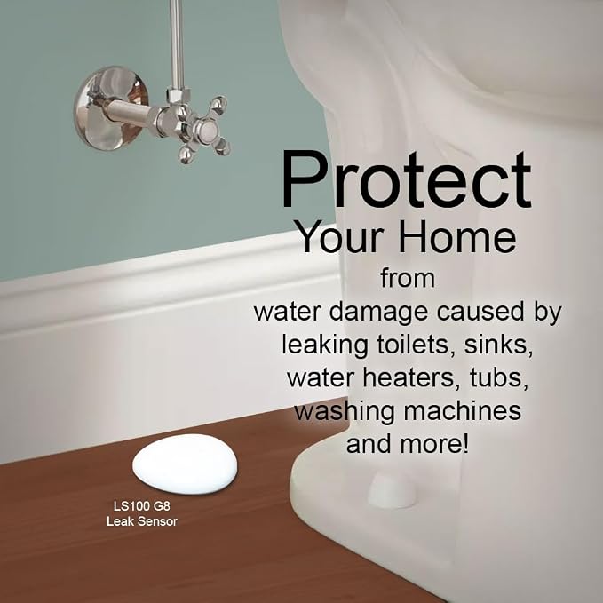 HomeSeer Smart Water Leak Sensor, 800 Series Long Range Z-Wave Technology - Image 2