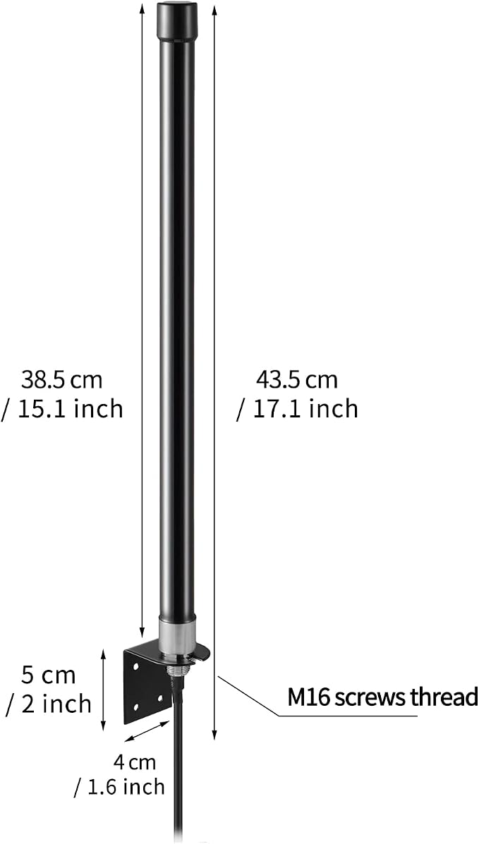 10dBi Long Range Dual Band WiFi 2.4GHz 5GHz Fiberglass Antenna - Image 2