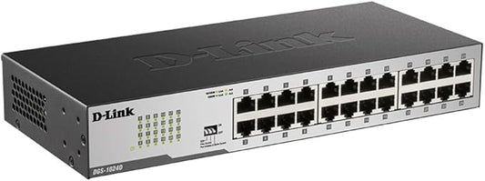 D-Link DGS-1024D, Ethernet Switch, 24 Port Gigabit Unmanaged Fanless Network by D-Link