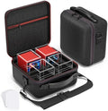 Proijeut Card Deck Box with Portable Case, 4 Pack Clear Commander Deck Box with by PROijeut
