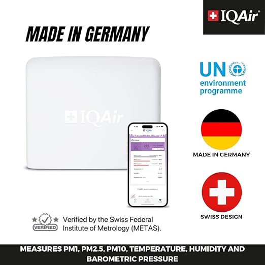 IQAir AirVisual Air Quality Monitor Bundle, Swiss-Designed Indoor & Outdoor - Image 4