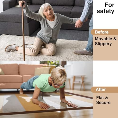 Carpet Edge Trim Binding Rug Protector Thin Rugs Deep Brown 20FT - Image 2