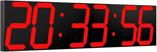 CHKOSDA Digital Wall Clock, Oversize Led Digital Clock Large Display by CHKOSDA