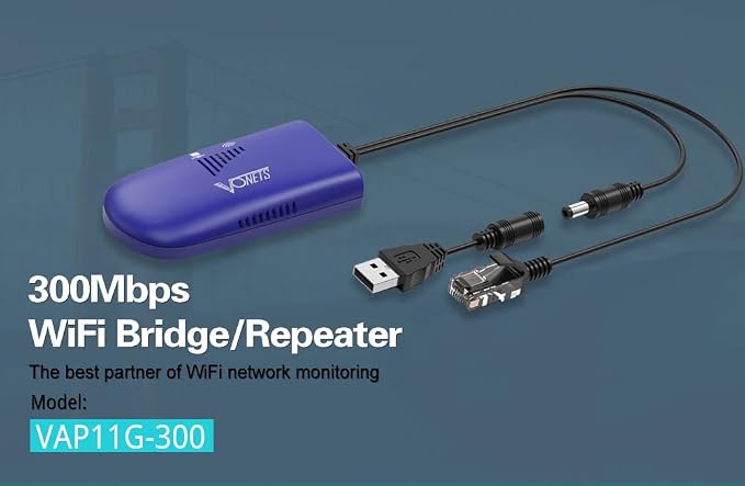 VONETS WiFi to Wired WiFi Bridge Ethernet/Signal Repeater Mini Industrial - Image 2