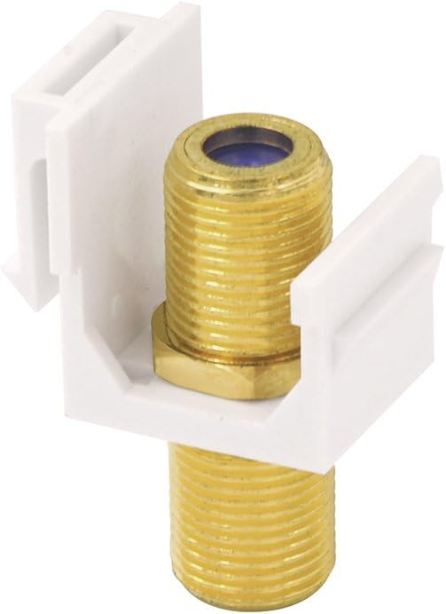 VCE Coax Keystone Jack Insert 3GHz Coaxial Cable Connector, F-Type RG6 Cable - Image 3