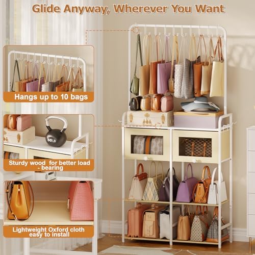 Transparent Purse Organizer for Closet, Handbag Storage Rack - Image 3