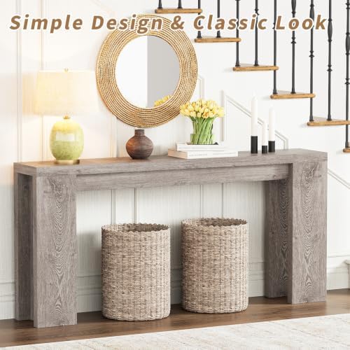 karlott 70.9" Extra Long Console Table, Farmhouse Entryway Table - Image 5