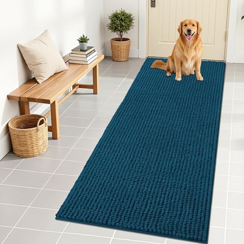 OLANLY Dog Door Mat for Muddy Paws 70x24, Extra Absorbent Chenille Mud Mat by OLANLY