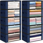 Fab totes 35L Closet Organizers, Foldable Under Bed Storage Containers by Fabtotes