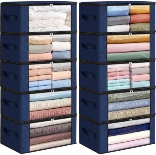 Fab totes 35L Closet Organizers, Foldable Under Bed Storage Containers by Fabtotes