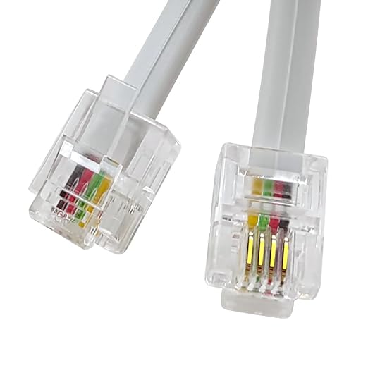 Phone Cable 100 Feet Long Telephone Line Cord by XANHAM