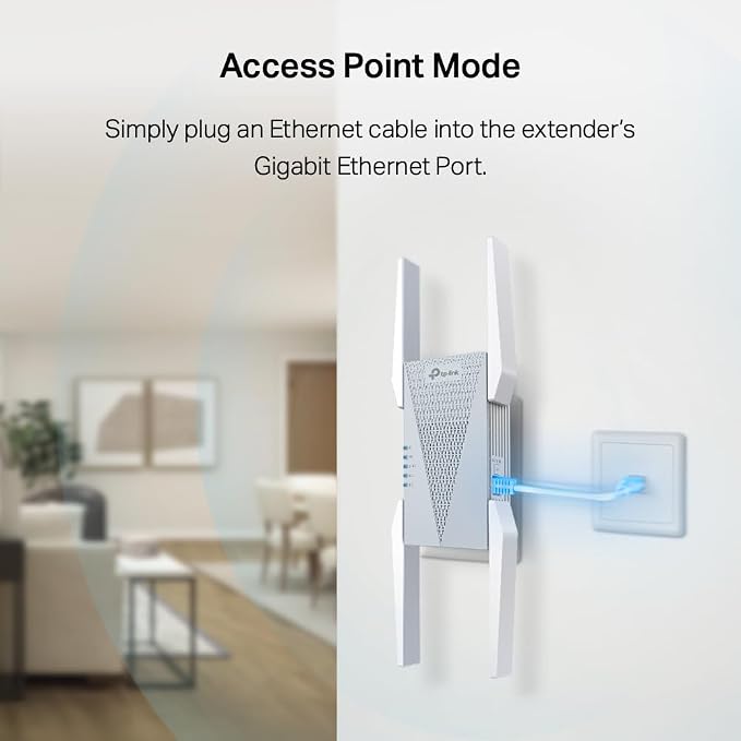 TP-Link RE813XE AXE5400 Wi-Fi 6E Range Extender w/Ethernet Port | 5.4 Gbps - Image 9