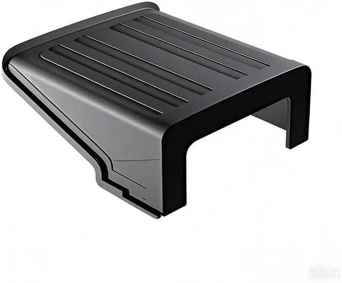 Black Square CCTV Security Sun Rain Shade Camera Cover Shield Protective Roof - Image 2