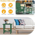 Apolimi Adirondack Outdoor Side Table, 2-Tier Sturdy Patio End Table Weather - Image 5