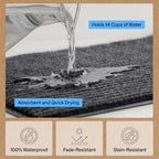 GORILLA GRIP Traffic Guard Indoor Outdoor Heavy Duty Door Mat, 72x48 Gray - Image 5