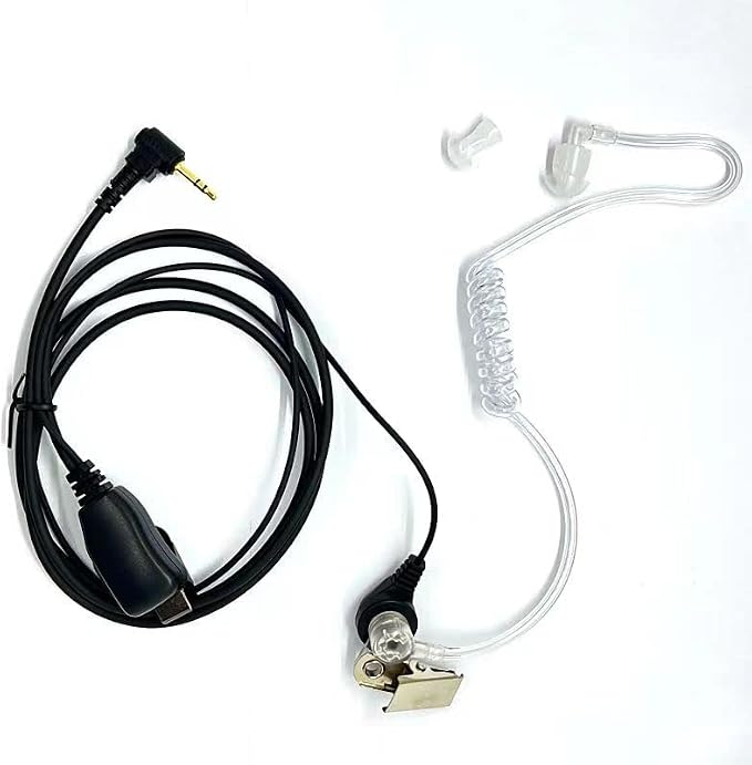 Walkie Talkies Earpieces with Mic 1 Pin Covert Air Acoustic Tube Headset - Image 2