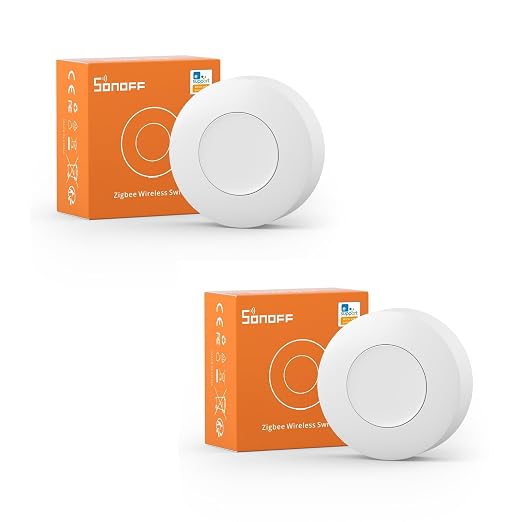 SONOFF Zigbee Switch, SNZB-01P Wireless Push Button, Supports to Create Smart by SONOFF