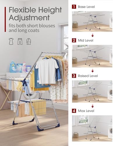 Sakugi Clothes Drying Rack, Foldable 2-Level - Image 5