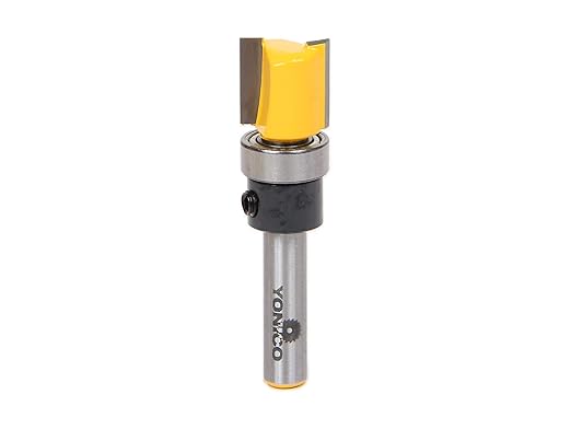 YONICO Flush Trim Router Bit 1/2-Inch Hinge Mortise 1/4-Inch Shank 14169q by Yonico