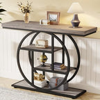 Tribesigns 41.3" Console Table, Industrial 4-Tier Sofa Table Entryway Table - Image 3
