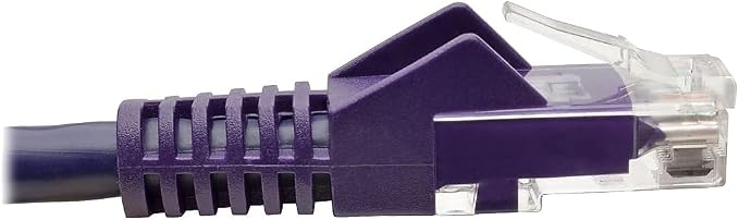 Tripp Lite Cat6 Gigabit Ethernet Snagless Molded Patch Cable UTP Purple RJ45 - Image 4