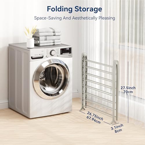 Whitmor Spacemaker Folding Drying Rack, Indoor Clothes Organizer - Image 6