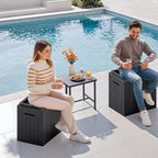 Devoko 30 Gallon Resin Deck Box 2 Pack Outdoor Indoor Waterproof Storage Box - Image 5