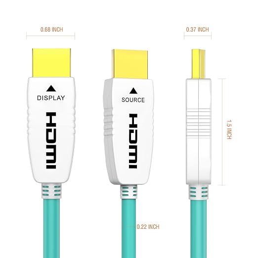 RUIPRO 8K Fiber Optic HDMI Cable 33 Feet 48Gbps 8K60Hz 4K120Hz Dynamic HDR eARC - Image 7