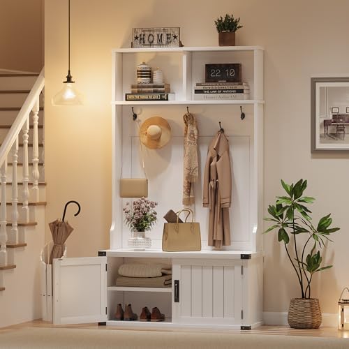 Takywep Extra Large 40" Entryway Hall Tree - Image 4
