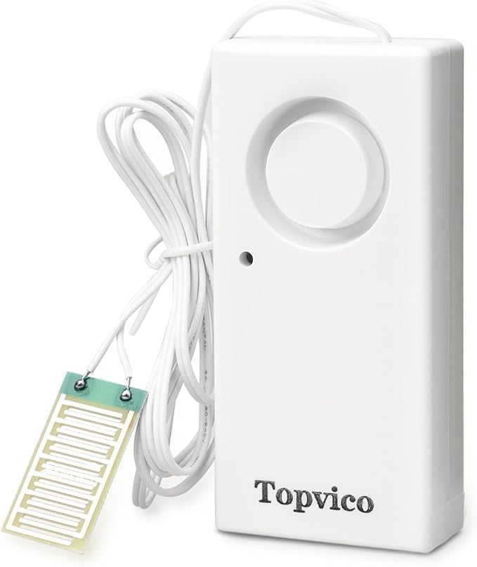 Water Sensor Alarm for Home, Sump Pump, RV Water Heater Leak Detector, Overflow by MakeLifeSaferandSmarterEnjoyPeaceofMind
