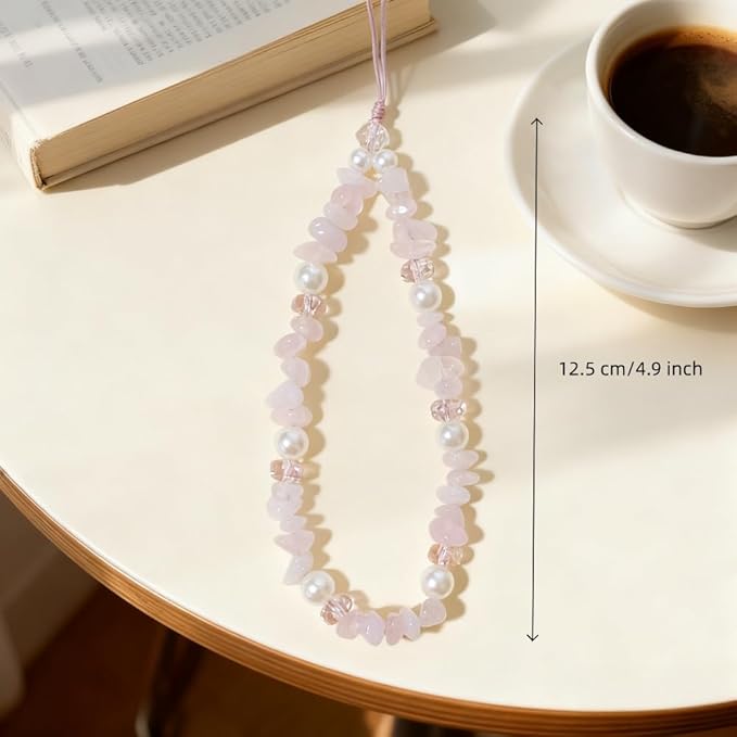 Phone Charm Strap Beaded Lanyard Camera Wrist Strap Phone Chain Wristlet Cute - Image 6
