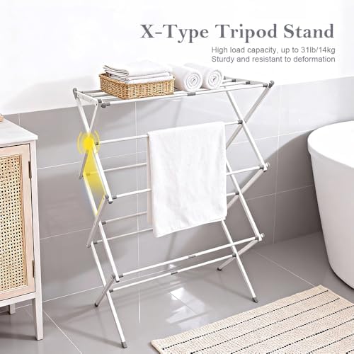 Foldable Clothes Drying Rack 41"x29"x14" - Image 2