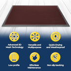 Muddy Mat® Meshy Mat™ Door Mat Heavy-Duty Quick-Dry Floor Mat, Sand & Dirt - Image 7