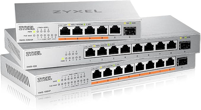 Zyxel 5 Port PoE Network Switch | 2.5Gb Multi Gigabit Switch | Unmanaged | 5X - Image 4